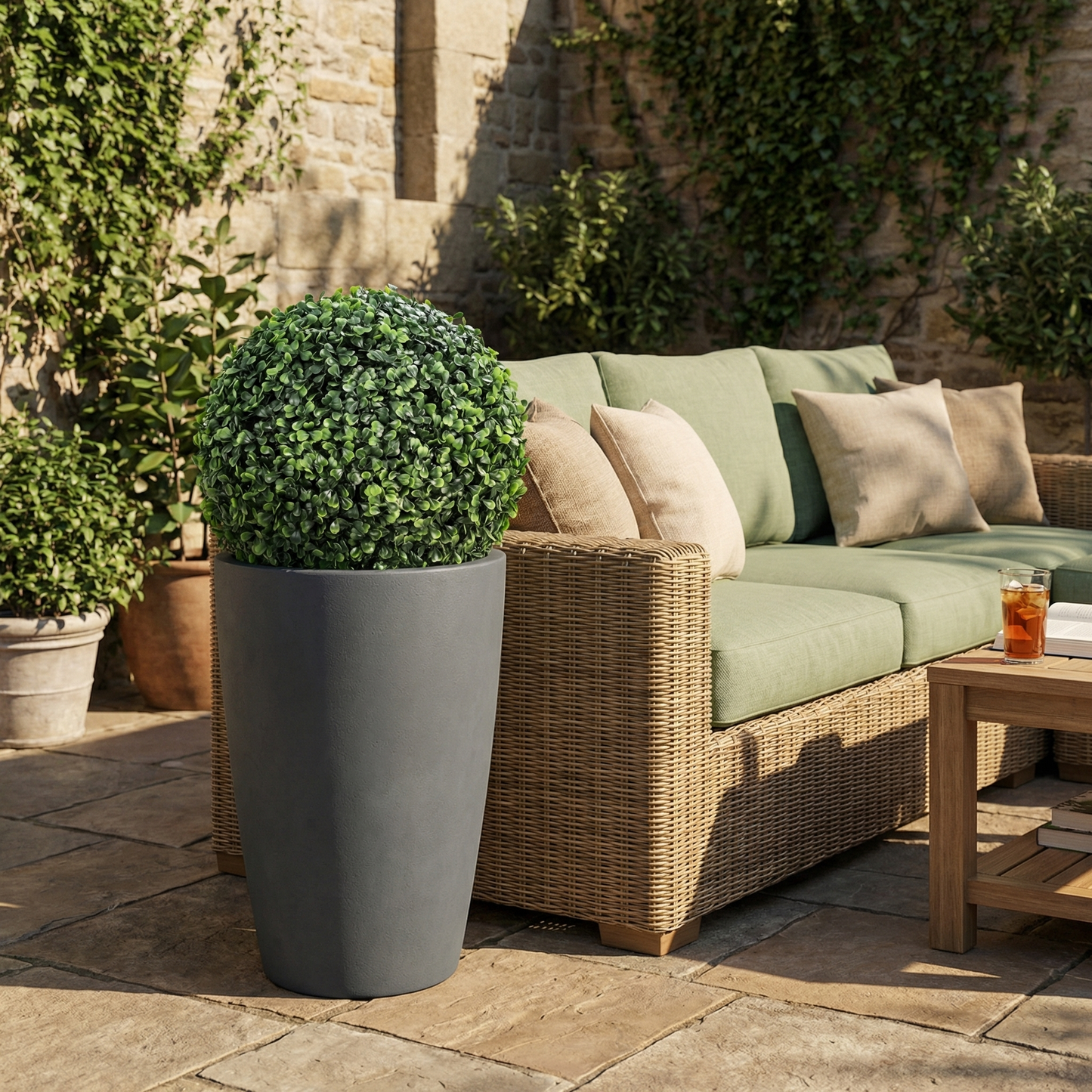 Artificial Boxwood Topiary Ball