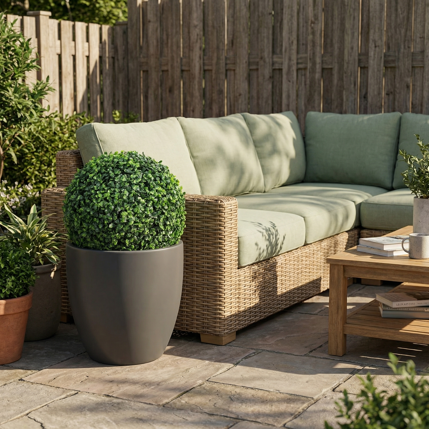 Artificial Boxwood Topiary Ball